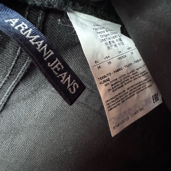 Armani J21 men’s jeans regular fit Denim W36 xL30 - Picture 9 of 11